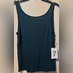ZYIA Blue and Green Tank Top Relaxed Fit